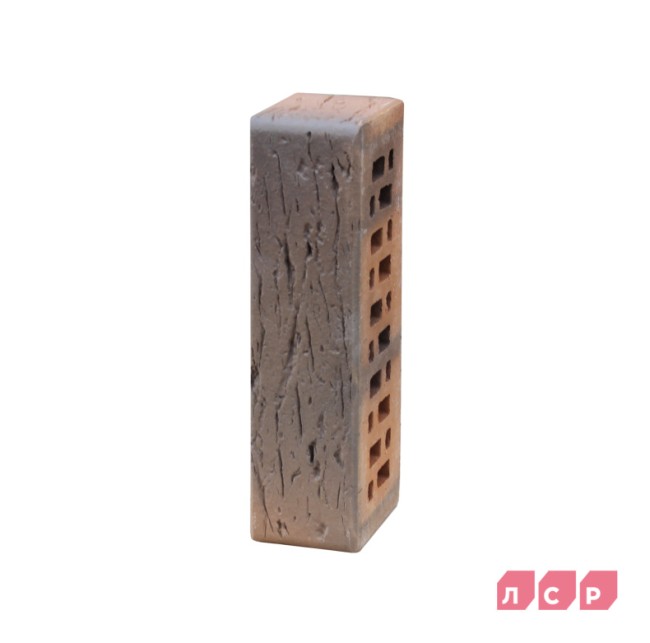 ЛСР Клинкер фасадный светло-коричневый флэш "Прага", поверхность береста ЛСР Клинкер фасадный светло-коричневый флэш "Прага", поверхность береста