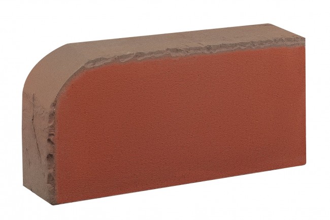 Кирпич полнотелый кирово чепецк лицевой 1НФ/300/75 R60 Аренберг ручная формовка (радиусный)