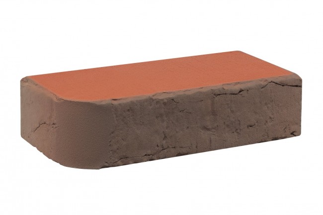 Кирпич полнотелый кирово чепецк лицевой 1НФ/300/75 R60 Аренберг ручная формовка (радиусный)