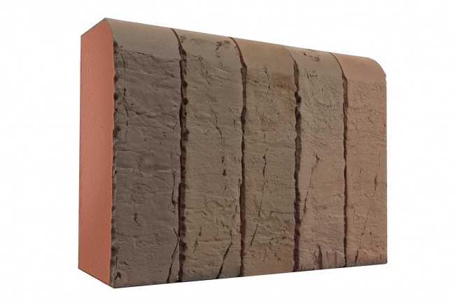 Кирпич полнотелый кирово чепецк лицевой 1НФ/300/75 R60 Аренберг ручная формовка (радиусный)