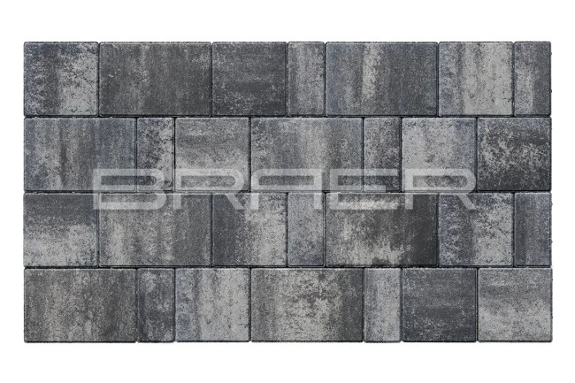 BRAER Тротуарная плитка Старый город Ландхаус, Color Mix Ночь, 80 мм BRAER Тротуарная плитка Старый город Ландхаус, Color Mix Ночь, 80 мм