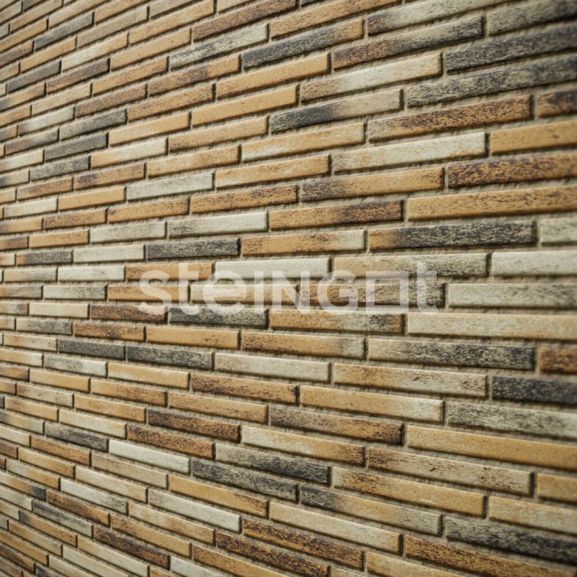 Steingot Ригельный кирпич "Штайн Бронз" (частичный прокрас) 70 мм