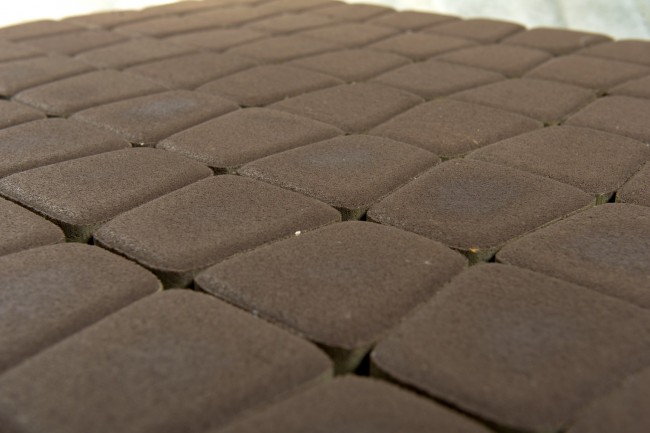 BRAER Тротуарная плитка Классико круговая коричневый