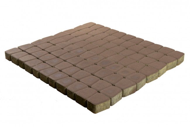 BRAER Тротуарная плитка Классико круговая коричневый