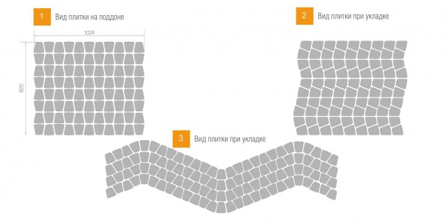 BRAER Тротуарная плитка Классико круговая коричневый