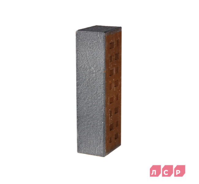 ЛСР Клинкер фасадный серебристый "Эльфюс", поверхность винтаж ЛСР Клинкер фасадный серебристый "Эльфюс", поверхность винтаж