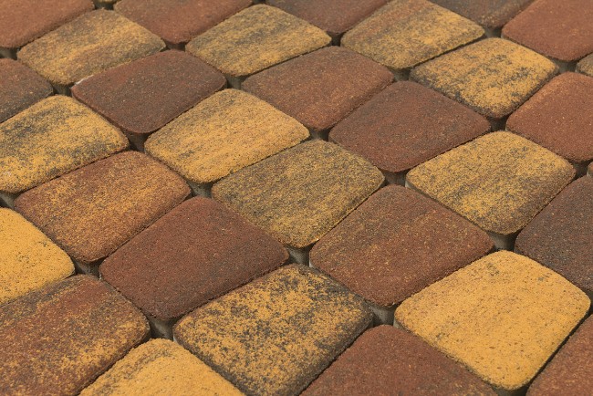 BRAER Тротуарная плитка Классико круговая color mix мальва