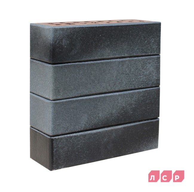 ЛСР Клинкер фасадный черно- серебристый "Берген" гладкий ЛСР Клинкер фасадный черно- серебристый "Берген" гладкий