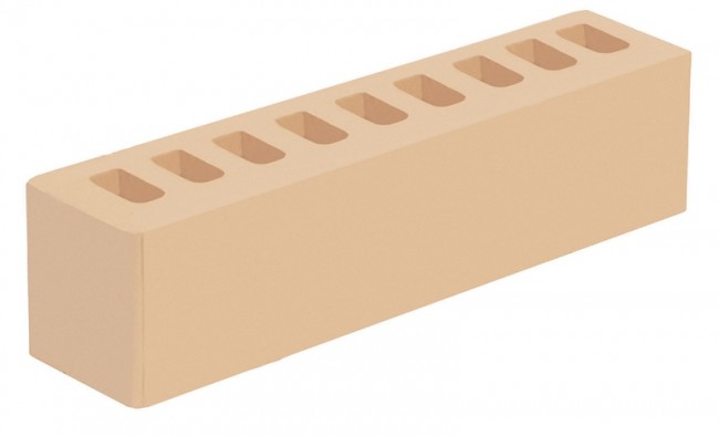 Голицынский кирпич половинка лицевой слоновая кость Голицынский кирпич половинка лицевой слоновая кость