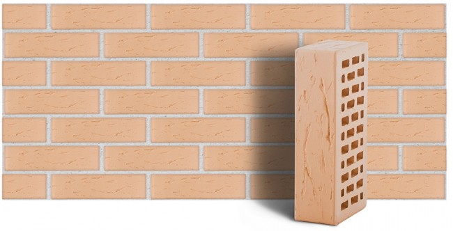 ЛСР кирпич лицевой слоновая кость рустик ЛСР кирпич лицевой слоновая кость рустик