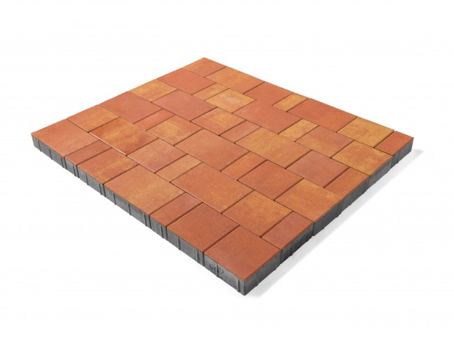 BRAER Тротуарная плитка Старый город Ландхаус, Color Mix Рассвет, 80 мм BRAER Тротуарная плитка Старый город Ландхаус, Color Mix Рассвет, 80 мм