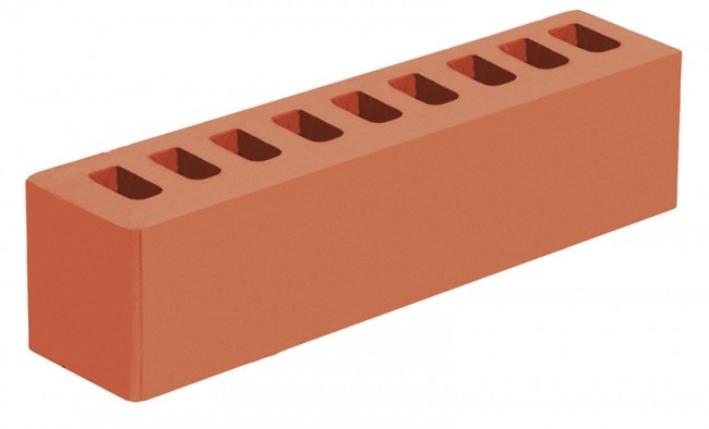 Голицынский кирпич половинка лицевой красный Голицынский кирпич половинка лицевой красный