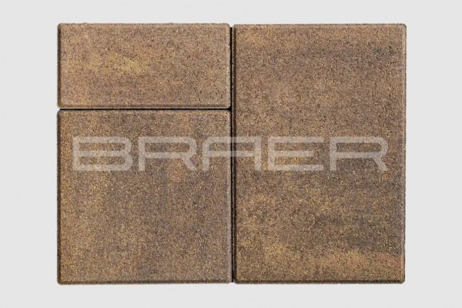 BRAER Тротуарная плитка Старый город Ландхаус, Color Mix Прайд, 80 мм