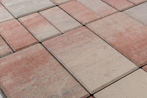 Тротуарная плитка Мозаика color mix фламинго