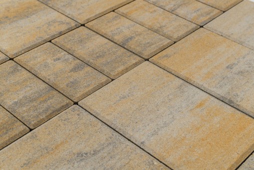 Тротуарная плитка Мозаика color mix тип 25 песчаник