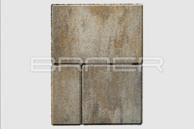 BRAER Тротуарная плитка Мозаика color mix песчаник