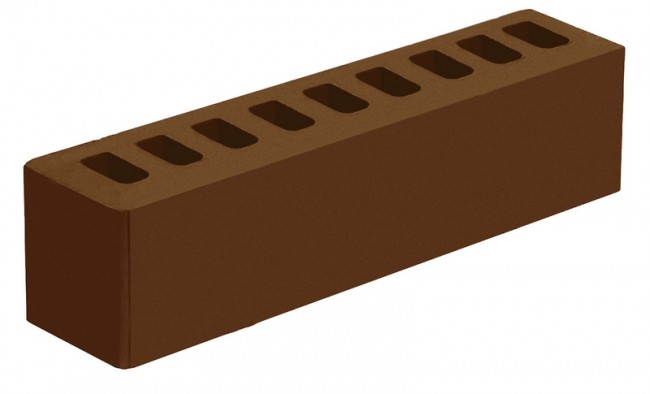 Голицынский кирпич половинка лицевой коричневый