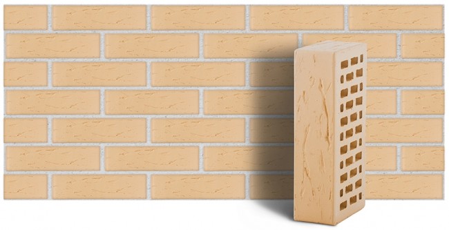 ЛСР кирпич лицевой пшеничный рустик ЛСР кирпич лицевой пшеничный рустик