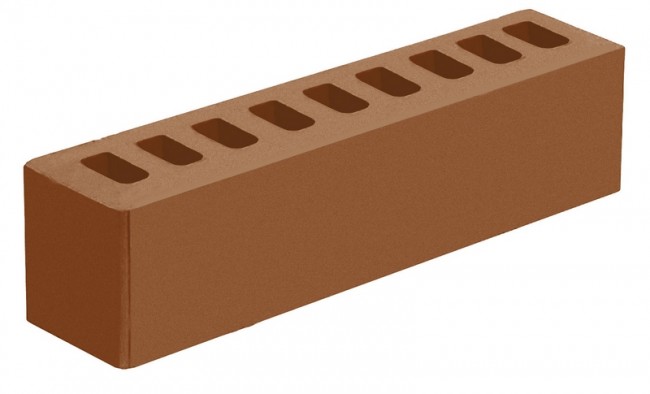 Голицынский кирпич половинка лицевой терракот Голицынский кирпич половинка лицевой терракот