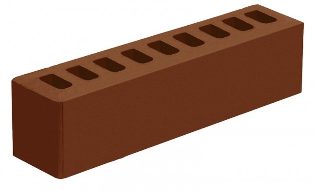 Голицынский кирпич половинка лицевой темно - терракотовый Голицынский кирпич половинка лицевой темно - терракотовый