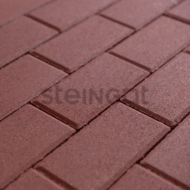 Steingot Тротуарная плитка Прямоугольник 200*100*40 Темно-красный (верхний прокрас, минифаска) Steingot Тротуарная плитка Прямоугольник 200*100*40 Темно-красный (верхний прокрас, минифаска)