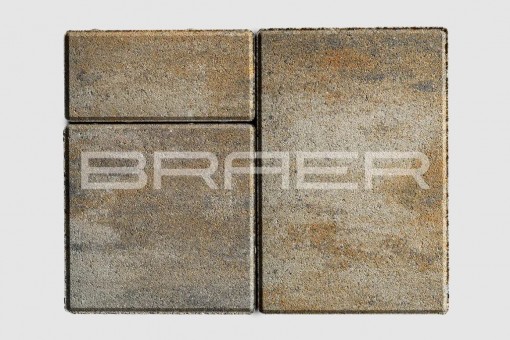 Тротуарная плитка Старый город Ландхаус, Color Mix Песчаник, 80 мм