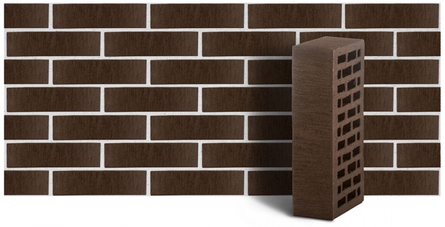 ЛСР кирпич лицевой тёмно-коричневый тростник ЛСР кирпич лицевой тёмно-коричневый тростник