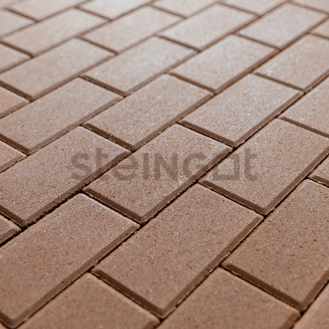 Steingot Тротуарная плитка Прямоугольник 200*100*60 Коричневый (верхний прокрас, минифаска)