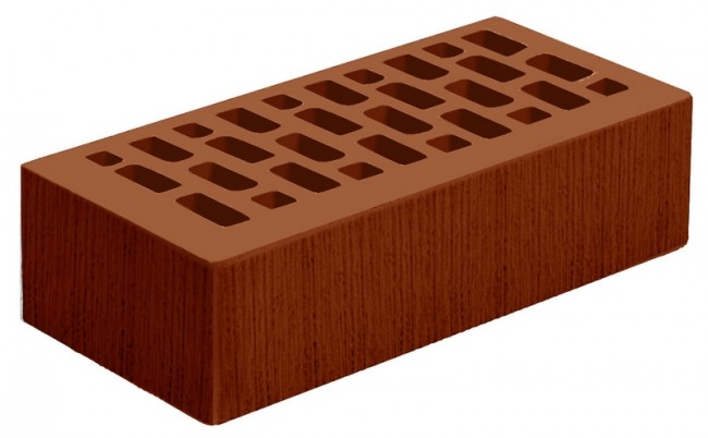 Голицынский кирпич одинарный лицевой темно - терракотовый береста Голицынский кирпич одинарный лицевой темно - терракотовый береста