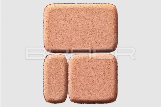 Тротуарная плитка Классико коралловый