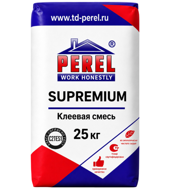 Клеевая смесь Perel Supremium С2 ТЕ S1, (25 кг)