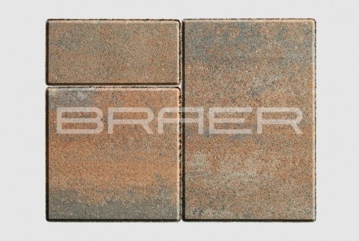 Тротуарная плитка Старый город Ландхаус, Color Mix Койот, 80 мм