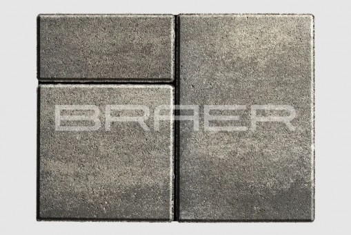 Тротуарная плитка Старый город Ландхаус, Color Mix Туман, 80 мм