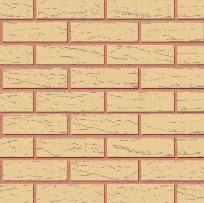 Голицынский кирпич одинарный лицевой слоновая кость  рустик