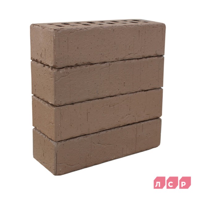 ЛСР Клинкер фасадный коричневый "Кёльн", поверхность винтаж ЛСР Клинкер фасадный коричневый "Кёльн", поверхность винтаж