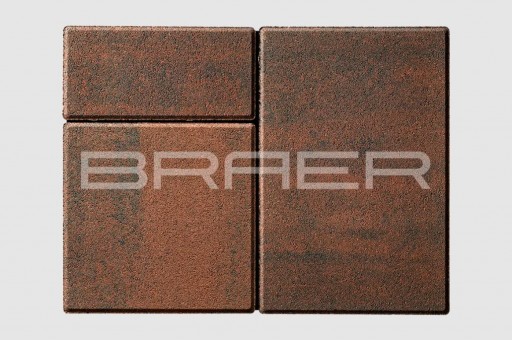 Тротуарная плитка Старый город Ландхаус, Color Mix Закат, 60 мм