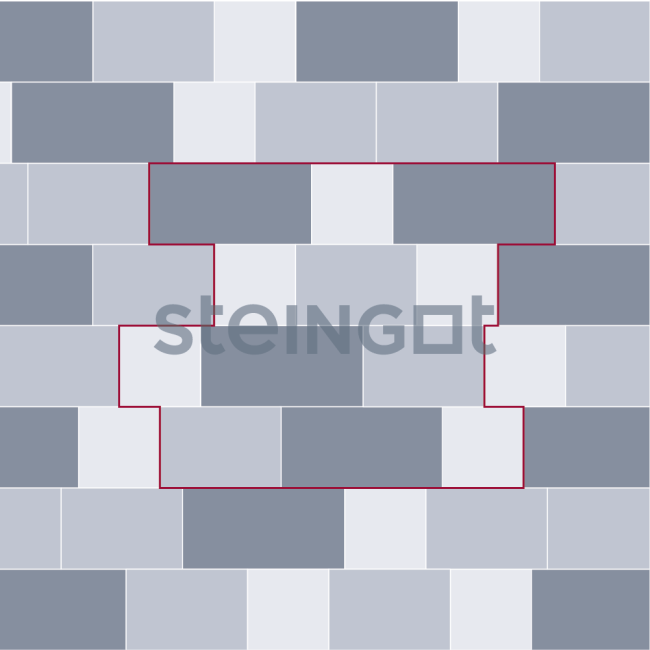Steingot Тротуарная плитка Плато Серая