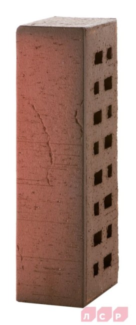 ЛСР Клинкер фасадный красный флэш "Ричмонд", поверхность винтаж ЛСР Клинкер фасадный красный флэш "Ричмонд", поверхность винтаж