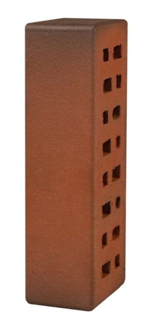 ЛСР Клинкер фасадный красный флэш "Ноттингем", поверхность гладкая